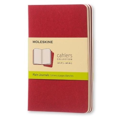 LIBRETA MOLESKINE CAHIER POCKET - ROJO ARANDANO PLAIN X 3 LIBRETA MOLESKINE CAHIER POCKET - ROJO ARANDANO PLAIN X 3