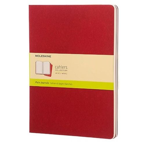 LIBRETA MOLESKINE CAHIER XL - ROJO ARANDANO PLAIN X 3 LIBRETA MOLESKINE CAHIER XL - ROJO ARANDANO PLAIN X 3