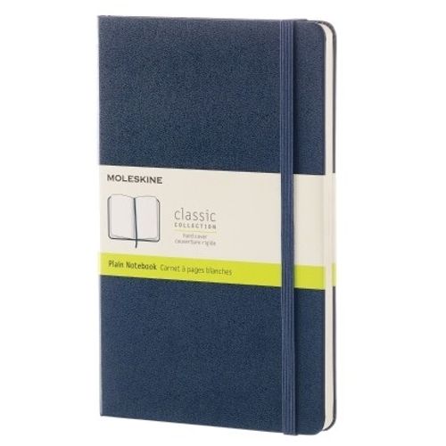 CUADERNO MOLESKINE CLASSIC LARGE HARD - AZUL ZAFIRO PLAIN