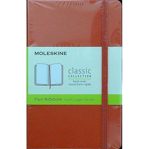 CUADERNO MOLESKINE CLASSIC POCKET HARD - NARANJA CORAL PLAIN