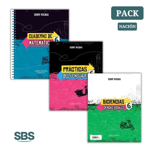 PRACTICAS DEL LENGUAJE 6 + CUADERNO DE MATEMATICAS 6 + BICIE
