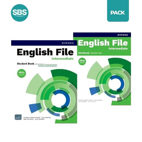 ENGLISH FILE INTERMEDIATE 5/ED. - SB + WB - 2 LIBROS