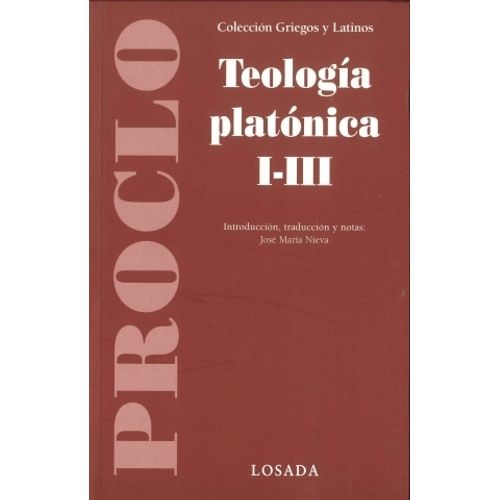 TEOLOGIA PLATONICA I/III - PROCLO