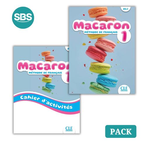 MACARON 1 - LIVRE DE L'ELEVE + CAHIER D'ACTIVITES - 2 LIBROS