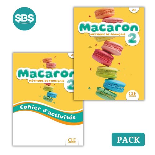 MACARON 2 - LIVRE DE L'ELEVE + CAHIER D'ACTIVITES - 2 LIBROS