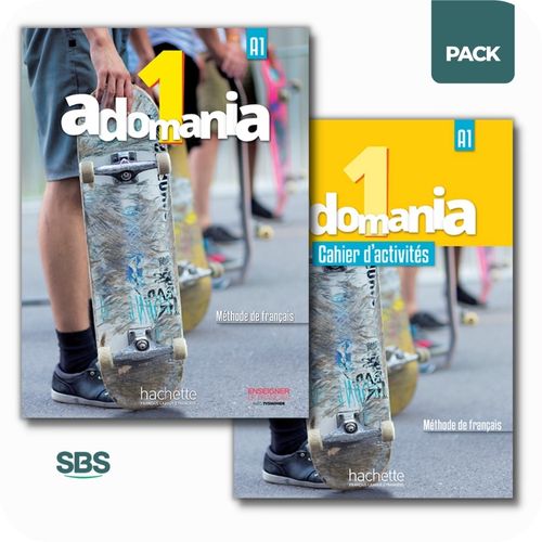 ADOMANIA 1 - LIVRE DE L'ELEVE + CAHUER D'ACTIVITES - 2 LIBRO
