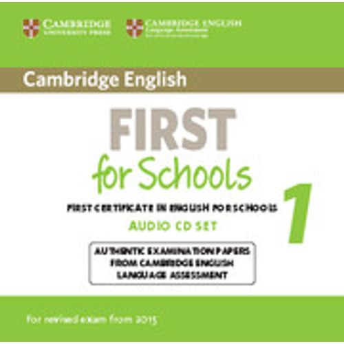 CAMBRIDGE ENGLISH FIRST FOR SCHOOLS 1 (2015) (FORMATO CD)