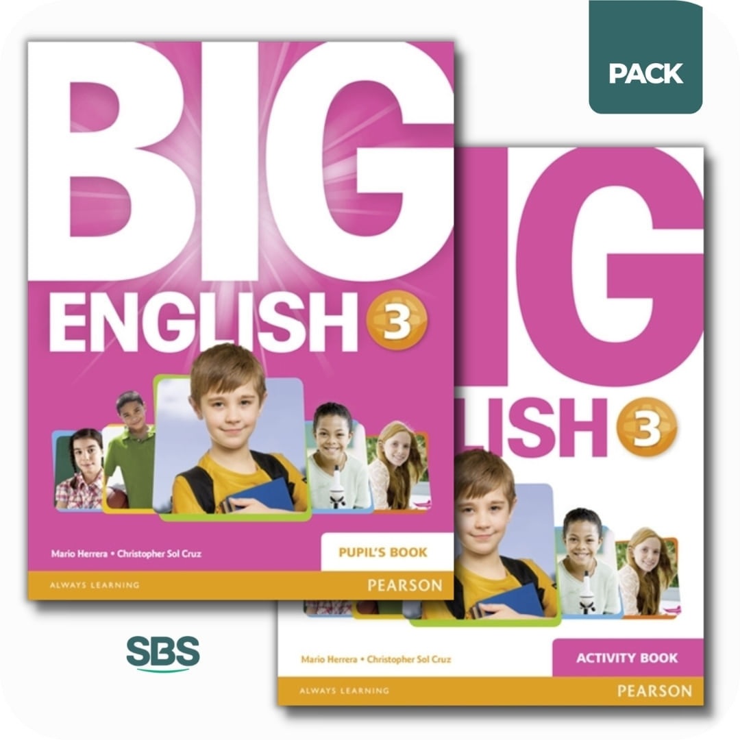 BIG ENGLISH 3 - STUDENT'S BOOK + WORKBOOK PACK - (BR) 2 LIBR