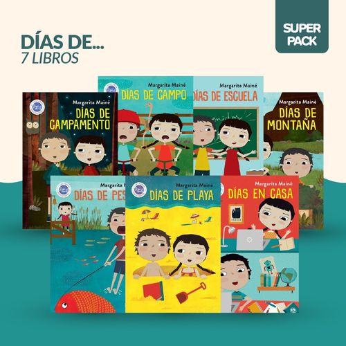 SUPER PACK DIAS DE... - M. MAINE - 7 LIBROS CAMPAMENTO