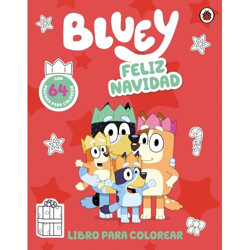 BLUEY - FELIZ NAVIDAD PARA COLOREAR