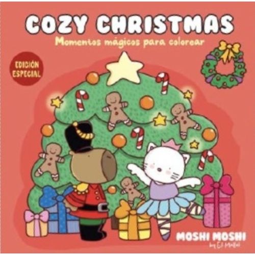 COZY CHRISTMAS - MOMENTOS MAGICOS PARA COLOREAR -MOSHI MOSHI