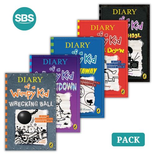 PACK DIARY OF A WIMPY KID 10 AL 14 - EN INGLES - 5 LIBROS