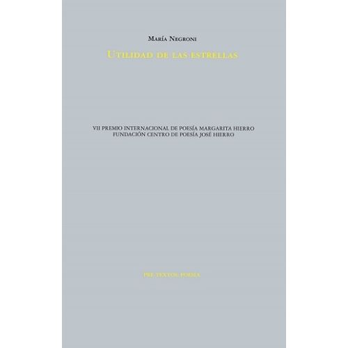 UTILIDAD DE LAS ESTRELLAS - MARIA NEGRONI