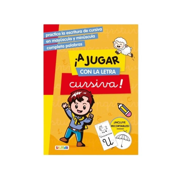 LIBRO A JUGAR CON LA LETRA CURSIVA!