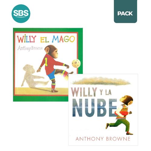 WILLY Y LA NUBE + WILLY EL MAGO - BROWNE - 2 LIBROS