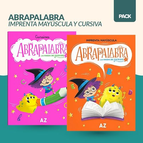PACK ABRAPALABRA IMPRENTA MAYUSCULA Y CURSIVA 2 LIBROS