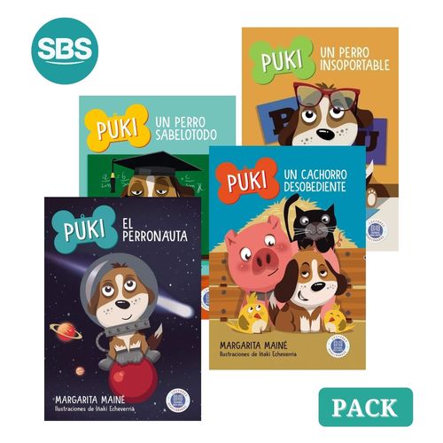 PACK PUKI - DESOBEDIENTE + SABELOTODO + INSOPORTABLE + PERRO