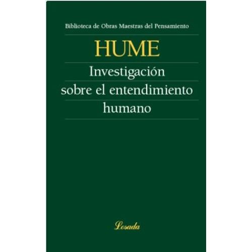 INVESTIGACION SOBRE EL ENTENDIMIENTO HUMANO - HUME, DAVID -