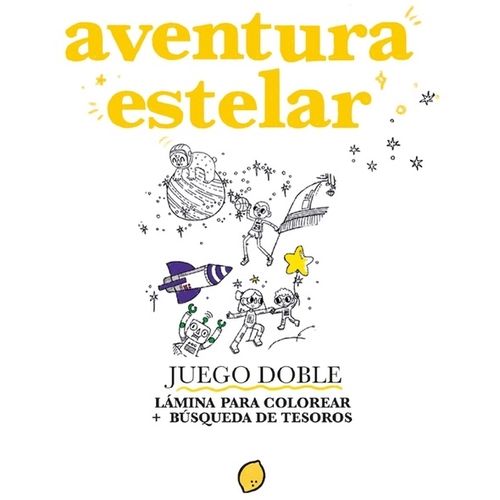 AVENTURA ESTELAR- LAMINA PARA COLOREAR + BUSQUEDA DE TESOROS