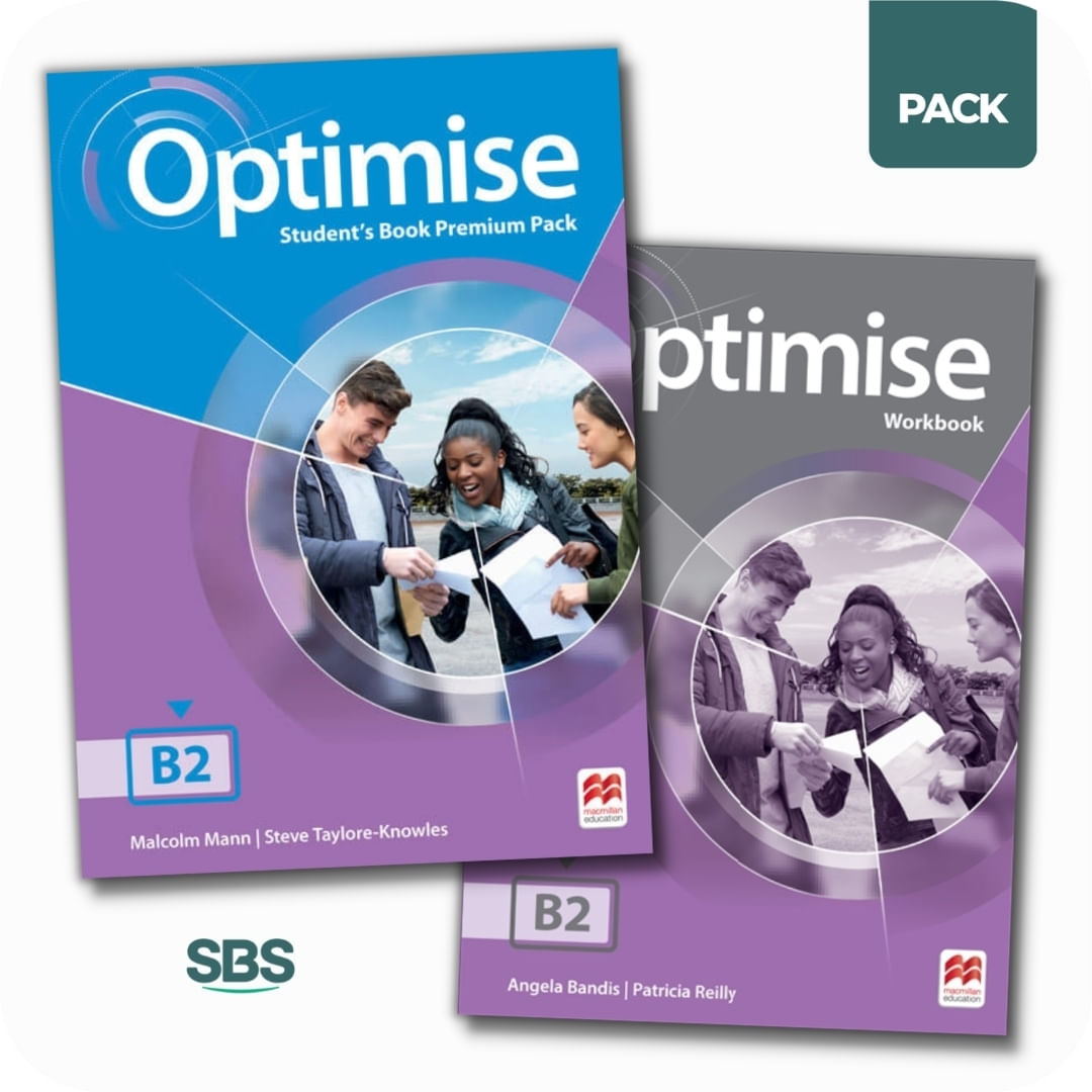 OPTIMISE B2 - STUDENT'S BOOK + WORKBOOK PACK - 2 LIBROS