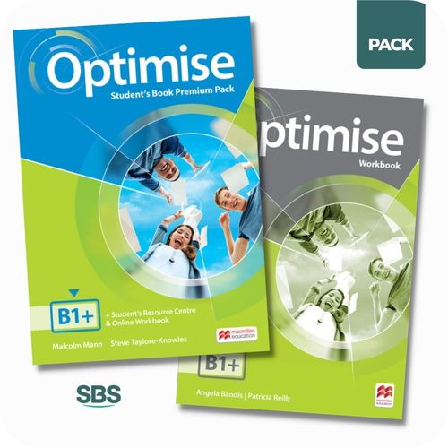 OPTIMISE B1+ - STUDENT'S BOOK + WORKBOOK PACK - 2 LIBROS