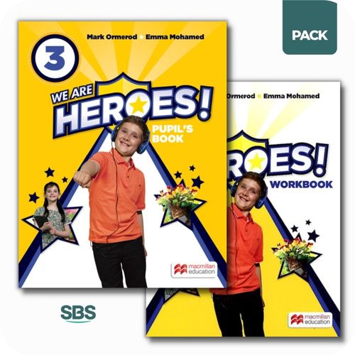 WE ARE HEROES 3 - STUDENT'S BOOK + WORKBOOK PACK - 2 LIBROS