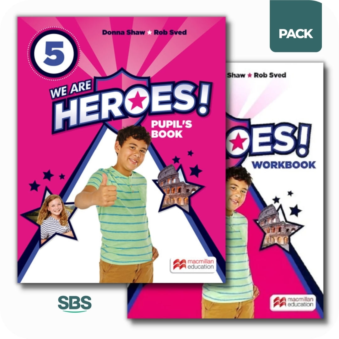 WE ARE HEROES 5 - STUDENT'S BOOK + WORKBOOK PACK - 2 LIBROS