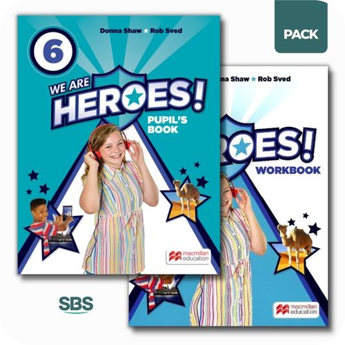 WE ARE HEROES 6 - STUDENT'S BOOK + WORKBOOK PACK - 2 LIBROS