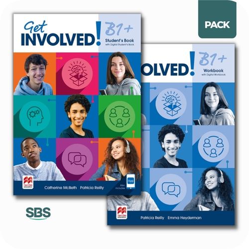 GET INVOLVED B1+ - STUDENT'S BOOK + WORKBOOK PACK - 2 LIBROS
