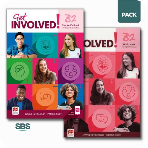 GET INVOLVED B2 - STUDENT'S BOOK + WORKBOOK PACK - 2 LIBROS