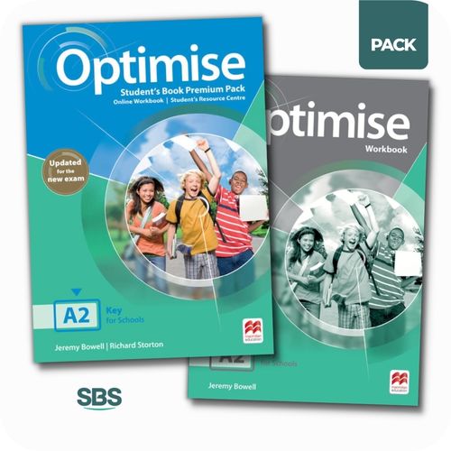 OPTIMISE A2 - STUDENT'S BOOK + WORKBOOK PACK - 2 LIBROS