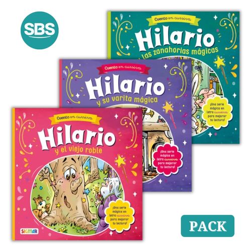 PACK HILARIO EL MAGO - CURSIVA - 3 LIBROS