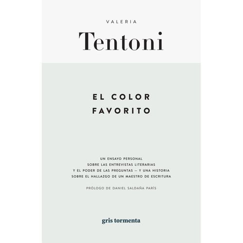 EL COLOR FAVORITO - VALERIA TENTONI