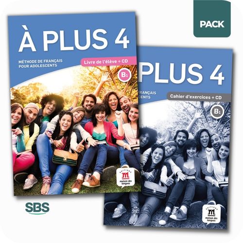A PLUS 4 B1 - LIVRE + CAHIER - PACK 2 LIBROS