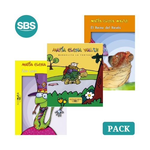 PACK ALFAWALSH - ZOO LOCO + EL REINO DEL REVES + MANUELITA,