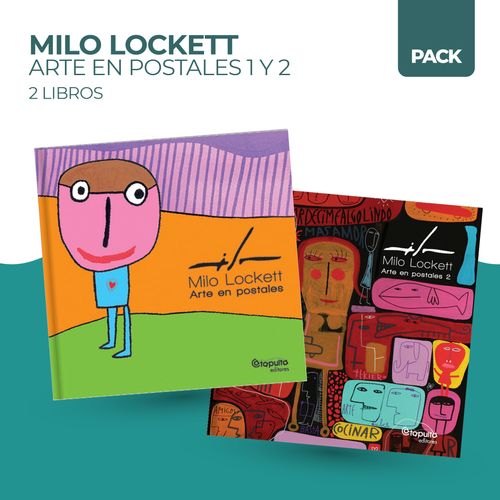 ARTE EN POSTALES 1 Y 2 - 2 LIBROS - MILO LOCKETT