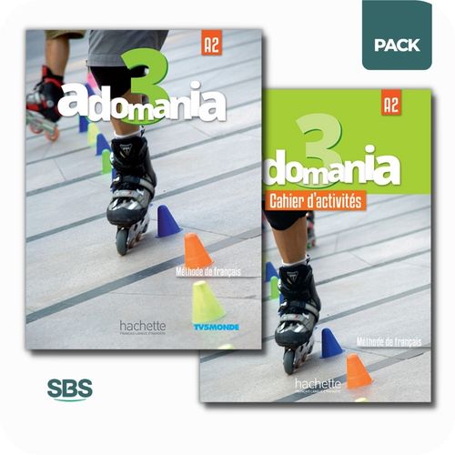 ADOMANIA 3 - LIVRE DE L'ELEVE + CAHIER D'ACTIVITES - 2 LIBRO