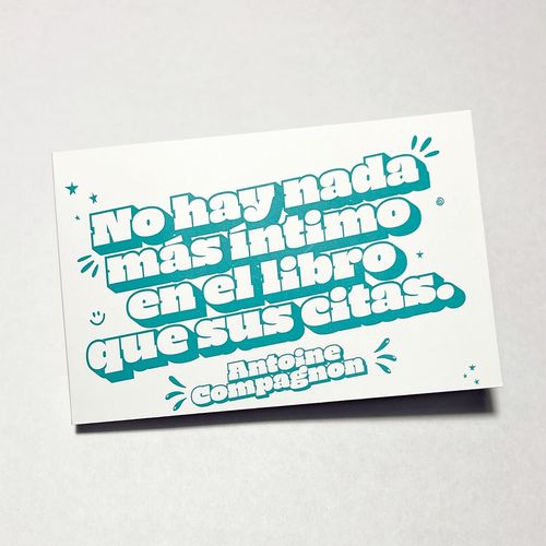 LIBRETA SBS CITA ANTOINE COMPAGNON