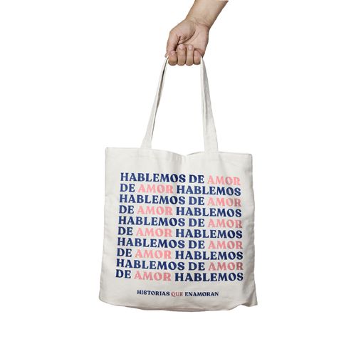 BOLSA TELA HABLEMOS DE AMOR PRH BOLSA TELA HABLEMOS DE AMOR PRH