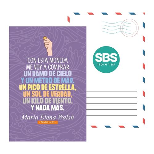 POSTAL INFANTIL SBS MARIA ELENA WALSH POSTAL INFANTIL SBS MARIA ELENA WALSH