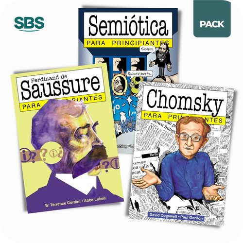 CHOMSKY + SAUSSURE + SEMIOTICA - PARA PRINCIPIANTES - 3 LIBR