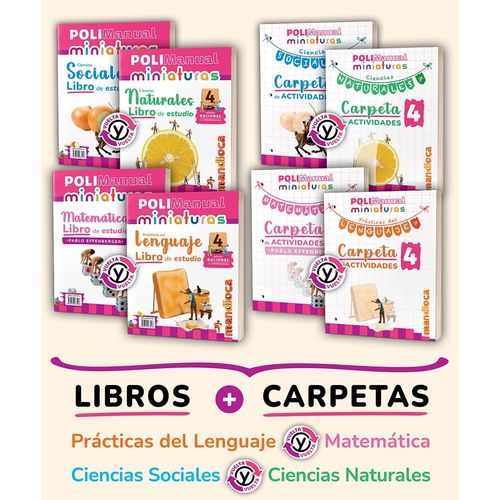 POLIMANUAL MINIATURAS 4 NACION - 4 TOMOS