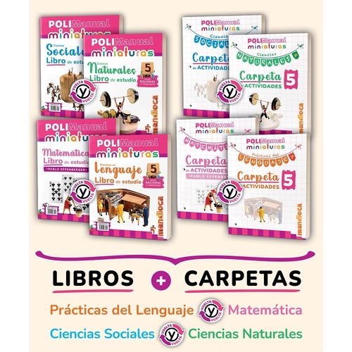 POLIMANUAL MINIATURAS 5 NACION - 4 TOMOS