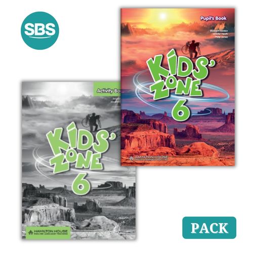 KIDS' ZONE 6 - STUDENT'S BOOK + WORKBOOK - 2 LIBROS
