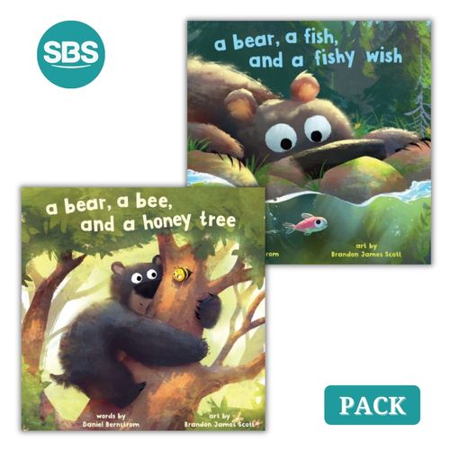 PACK BEAR - FISH AND FISHY WISH + BEE AND HONEY TREE - 2 LIB