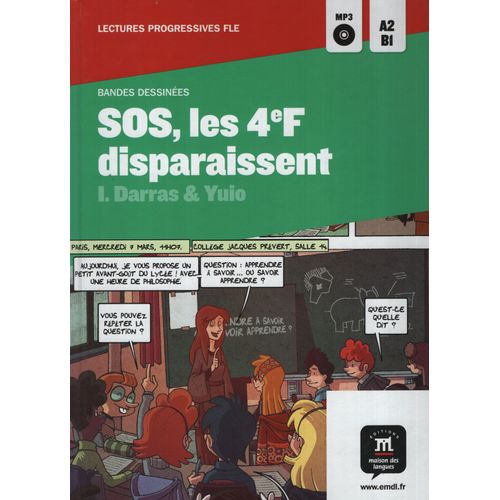 SOS, LES 4EF DISPARAISSENT + AUDIO CD - BANDES DESSINEES