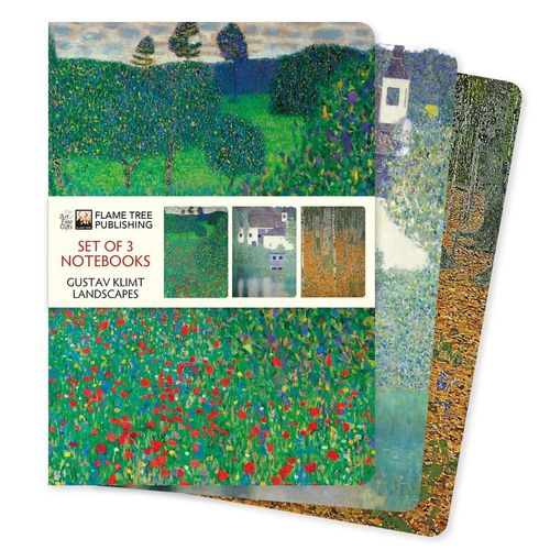 GUSTAVE KLIMT LANDSCAPES - SET OF 3 STANDARD NOTEBOOKS