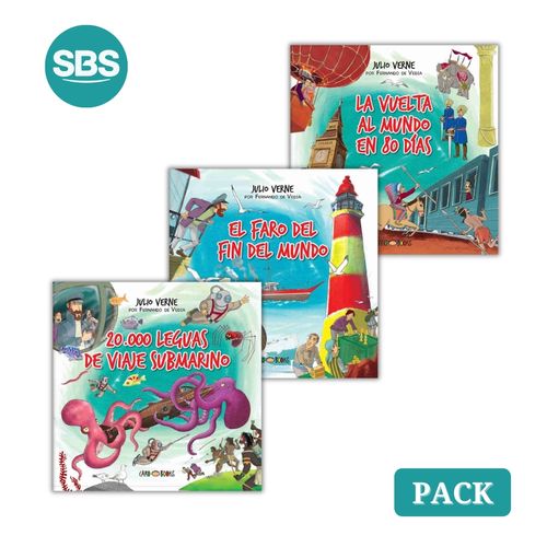 JULIO VERNE - 20000 LEGUAS DE VIAJE SUBMARINO + EL FARO DEL