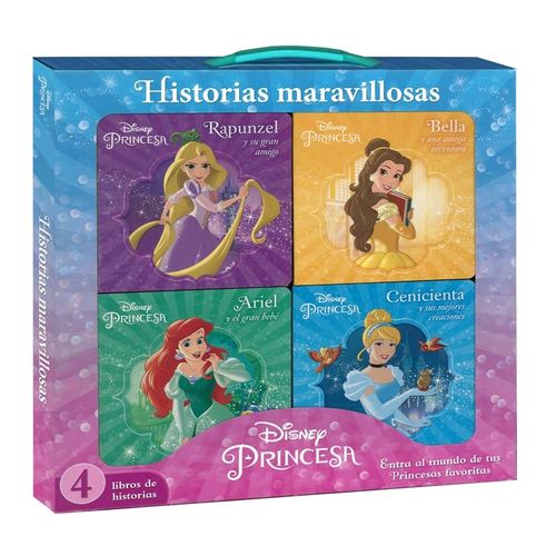 PRINCESAS DISNEY - HISTORIAS MARAVILLOSAS VALIJA CON 4 LIBRO