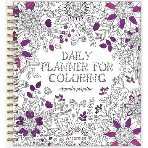 AGENDA PERPETUA - DAILY PLANNER FOR COLORING